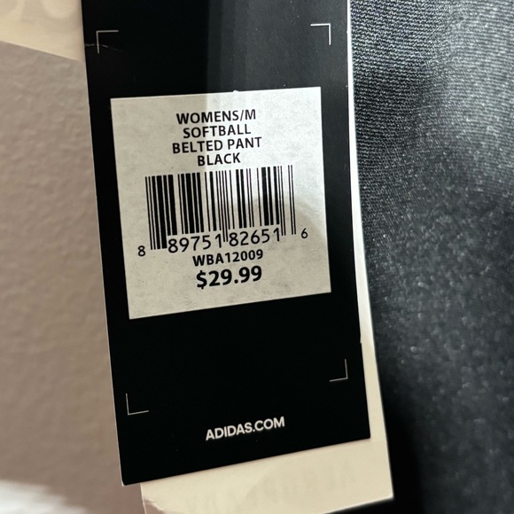 Adidas BLACK Women’s Softball Pants (M) – NWT - Picture 4 of 7